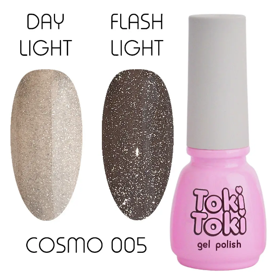 Світловідбивний гель лак Toki Toki Cosmo #05, 5 мл 383 фото