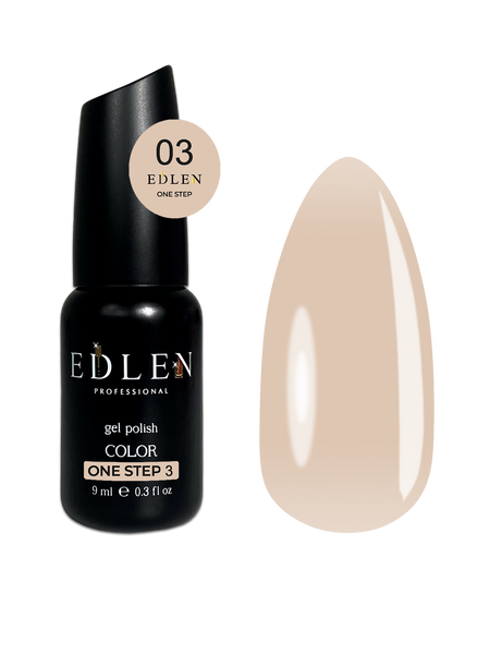 Однофазний гель лак Edlen One Step #03, 9 мл 5670 фото
