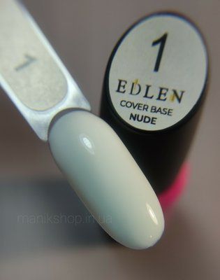 Камуфлирующая база Edlen Cover Base Nude #01 Молочно-белая, 9 мл 4842 фото