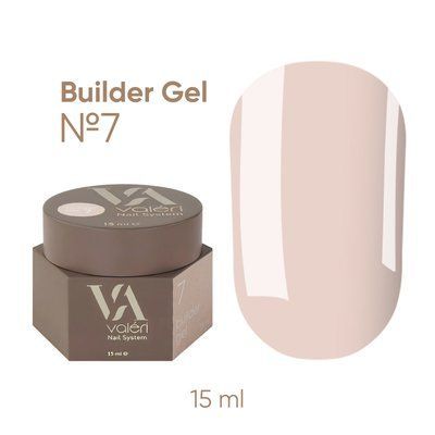Білдер гель Valeri Builder Gel #07, 15 мл 5377 фото