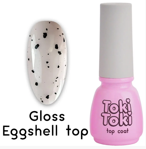 Топ без липкого шару Toki Toki Gloss Eggshell Top, 5 мл 2558 фото