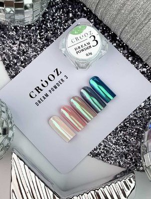 Втирка Dream Powder №3 Deep Ocean &mdash; океанський металлический эффект, 0,3 г 5238 фото