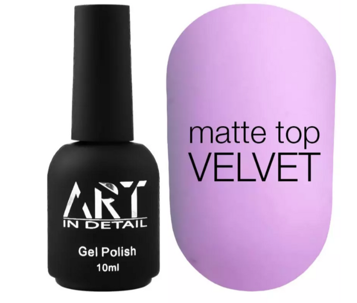 Матовий топ без ЛШ ART Matte Top Velvet, 10 мл 3502 фото