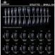 Короткие гелиевые типсы Designer Professional Стилет, 240 шт 2811 фото 3