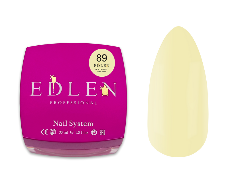 Білдер гель Edlen Builder Gel Little Bows #89, 30 мл 5336 фото